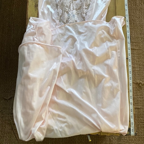 70S VINTAGE UNDERCOVER WEAR STR BOHO LONG NIGHTGOWN SLIP DRESS VINTAG LINGERIE M - Picture 7 of 15